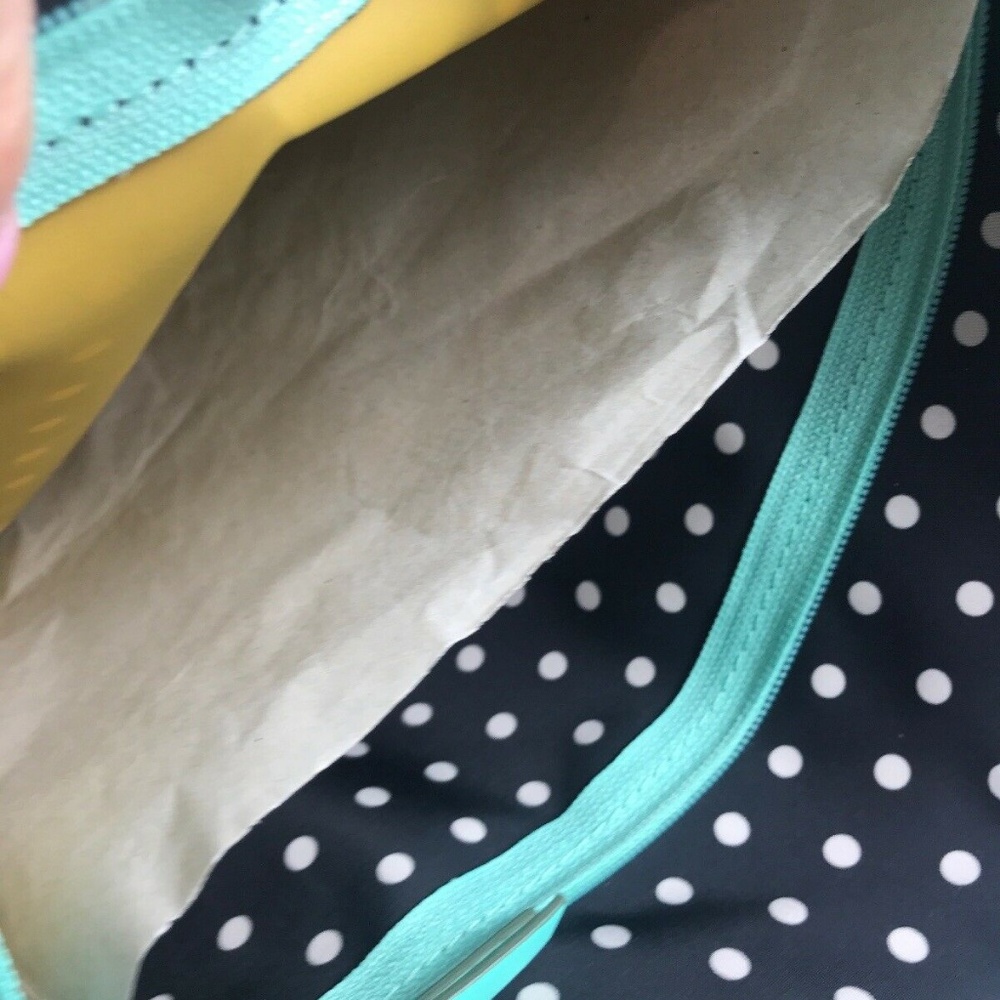 Fossil KeyPer Top Zip  Polka Dot Cross Body - Picture 4 of 9